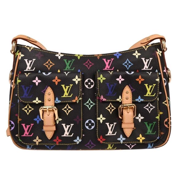 Louis Vuitton Handbags - Louis Vuitton Black Monogram Multicolor Lodge GM M40052 FL1006 144960
